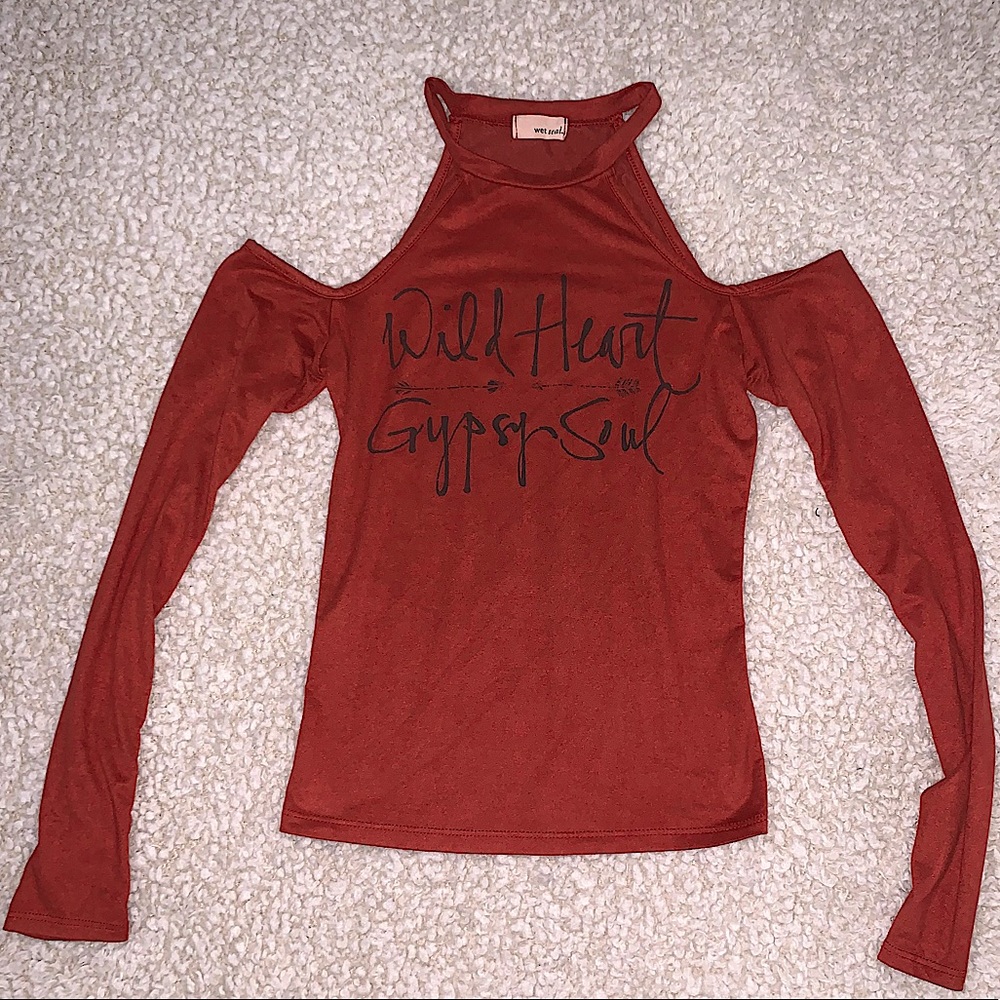 Wet Seal "Wild Heart Gypsy Soul" Cut Out Top